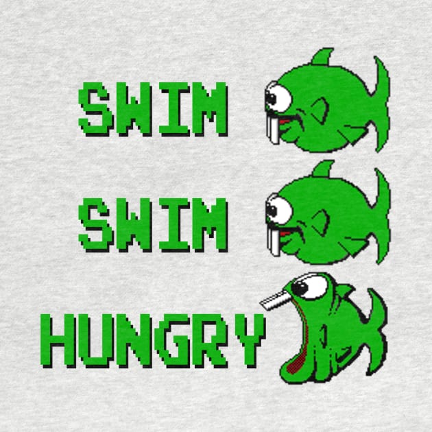 Swim Swim Hungry Dope Fish by NutsnGum